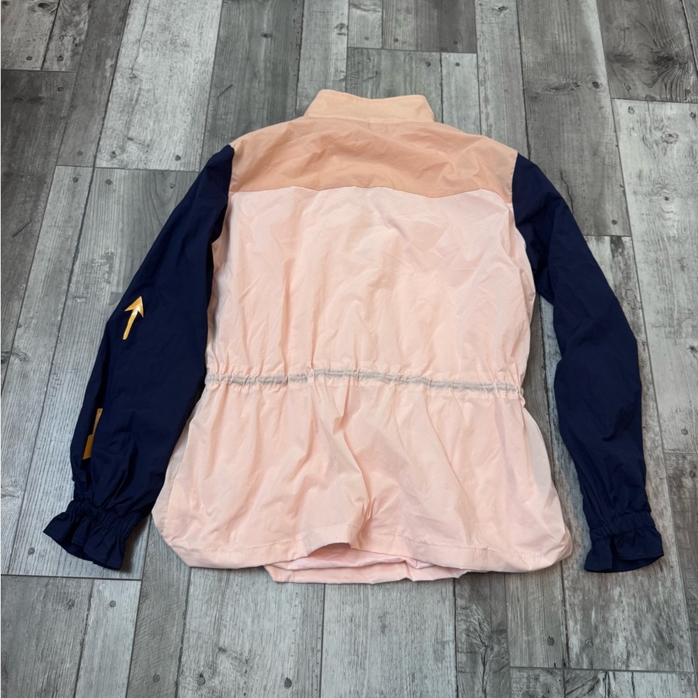 The Upside Yoko Colorblock Windbreaker Pink and Navy Utility Anorak Jacket XS - Picture 8 of 13